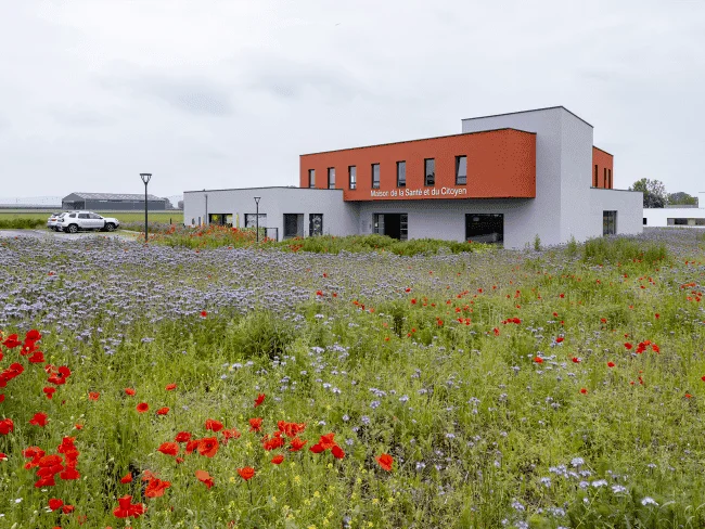 Bâtiment extérieur de La Maison de la Santé et du Citoyen à Furdenheim