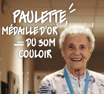 Paulette médaillé d'or du 30 m couloir