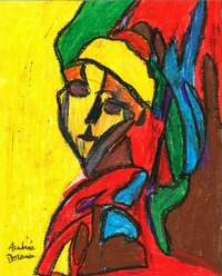 une des oeuvres d'Audrée, artiste atteinte d'autisme