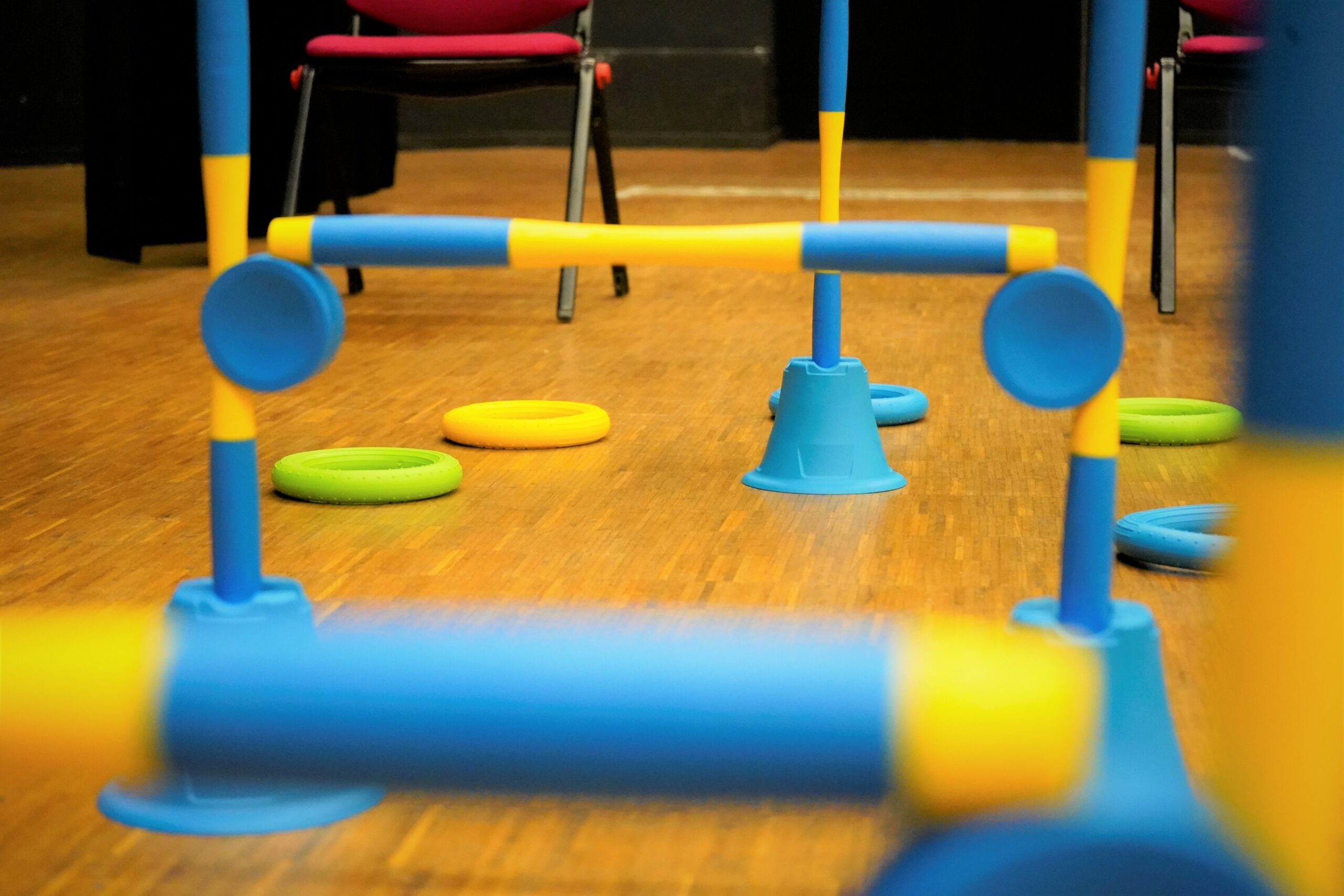 Plot et obstacle avec construit avec le matériel adapté