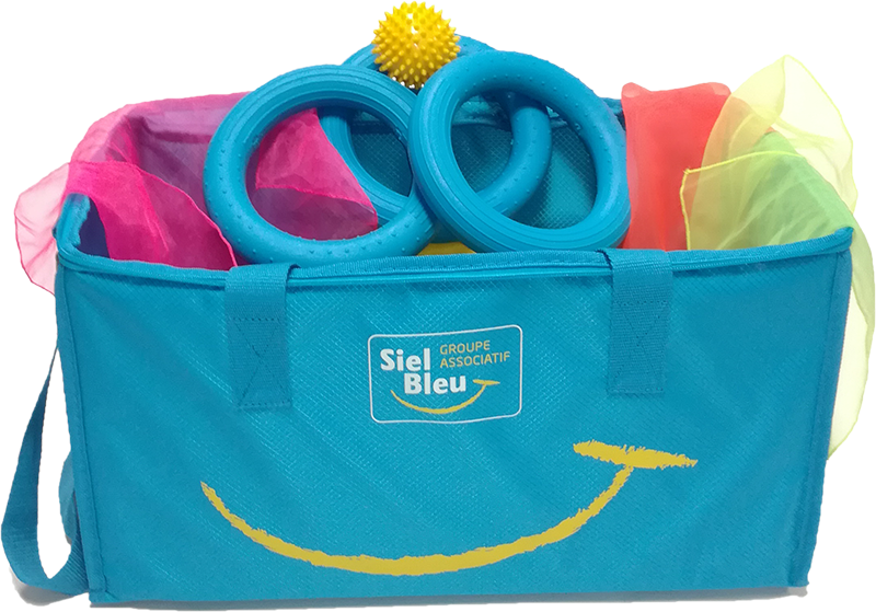 Sac de transport avec du matériel adapté